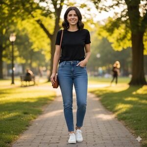 J Jill Denim‎ Authentic Fit Slim Ankle Jeans Women's Size 10 Blue Wash Stretch